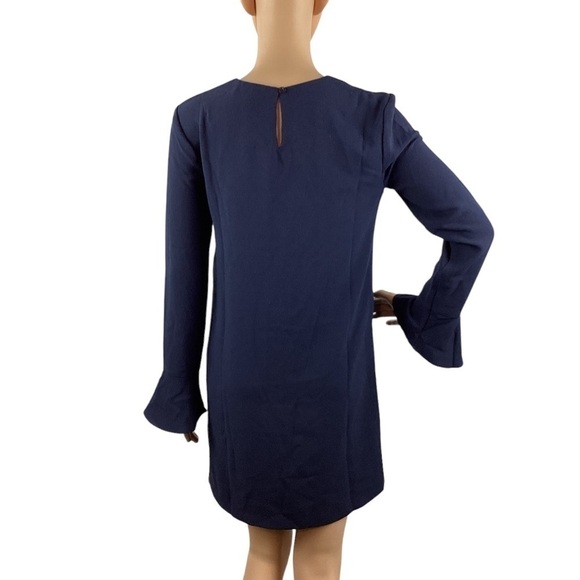WAYF Dress Size XS Blue Long Sleeve Ruffle - Picture 5 of 7